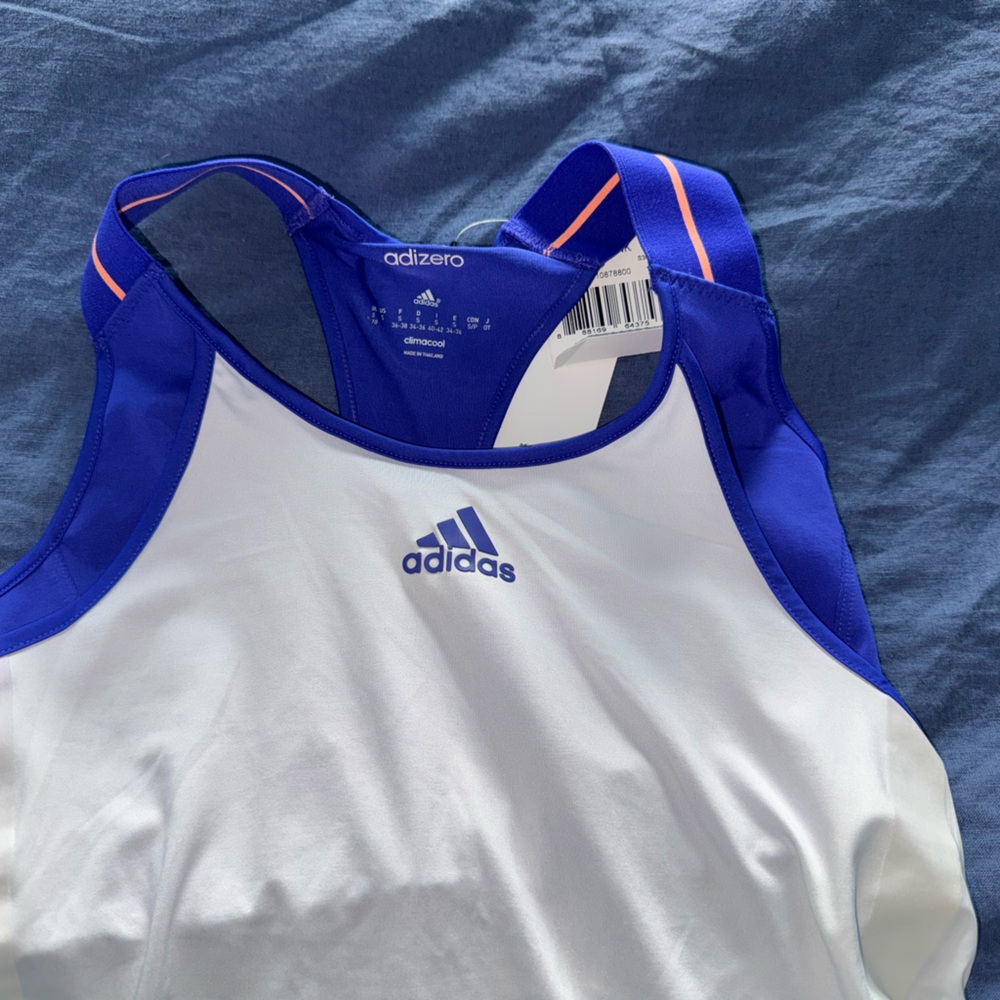 NWT AUTHENTIC WOMENS ADIDAS ADIZERO CLIMACOOL TENNIS TANK SIZE SMALL - Picture 2 of 3